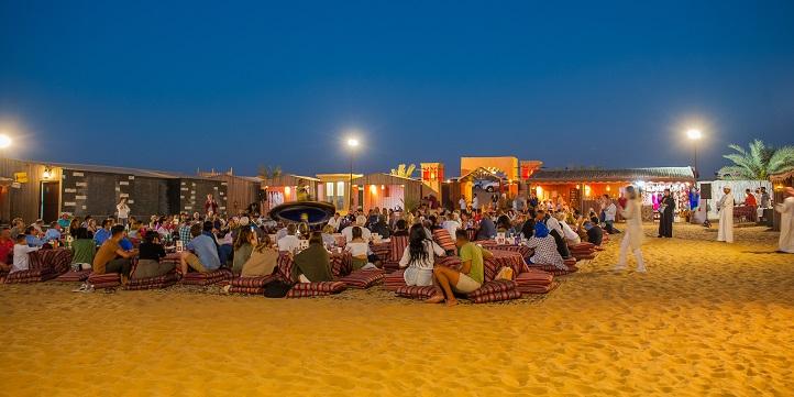 Dubai Safari Desert night gathering tour enjoyment